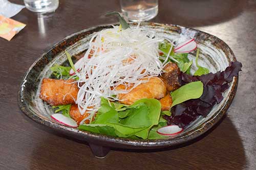 メカジキの竜田揚げ黒酢あんかけ